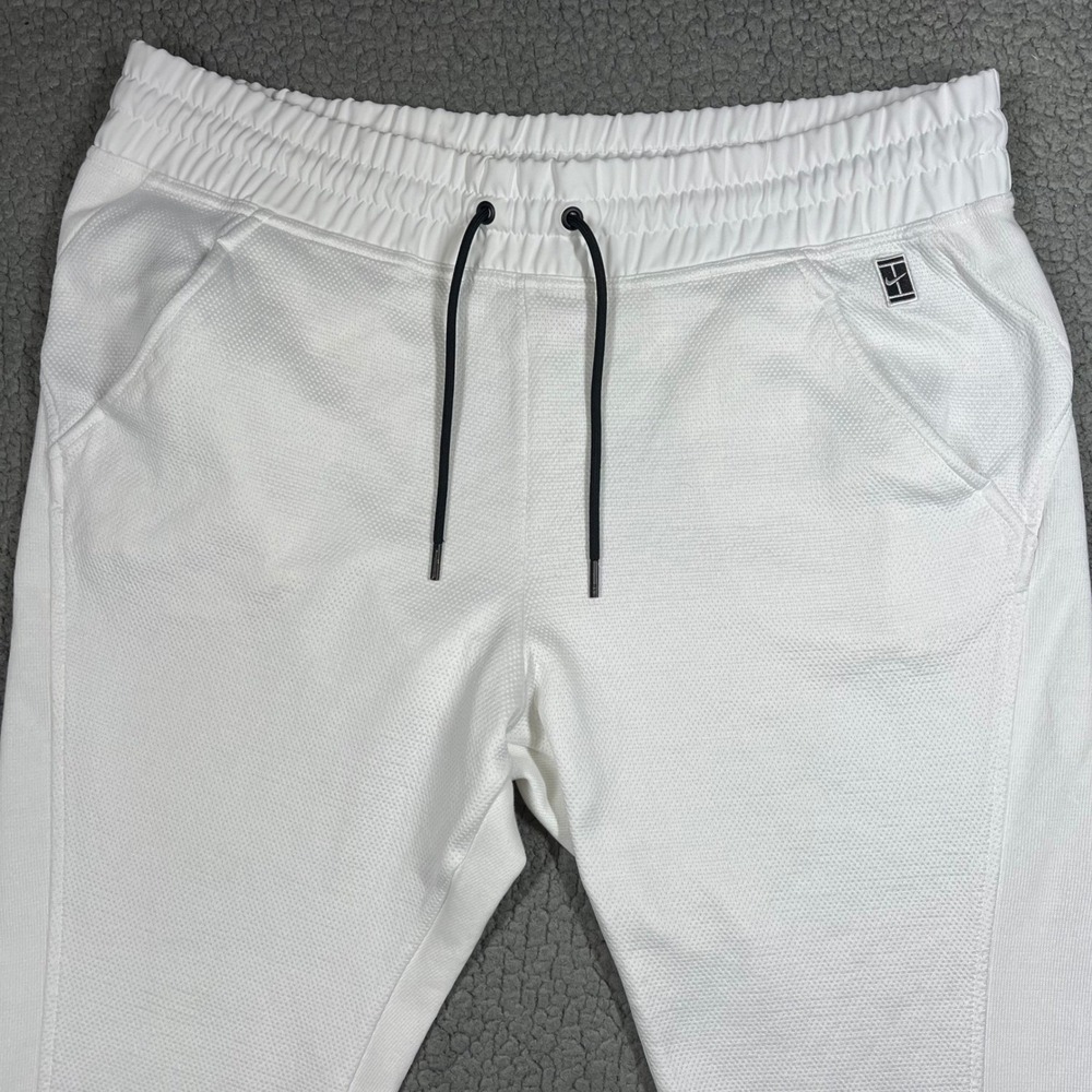 Nike Court Tennis Joggers Women's XL White Cotton Blend Mesh‎ Pants 894871-100 - Picture 4 of 14